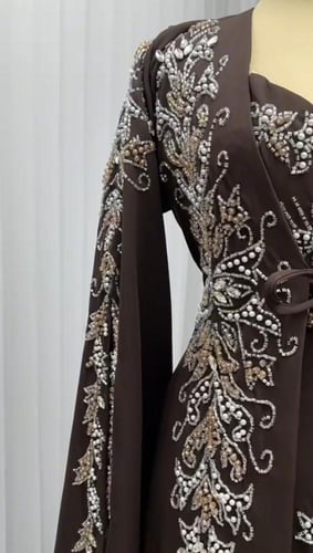 جلابيات سهره المزينه بالتطريز اليدوي الفخم