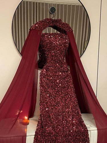 فستان سهره كلفه خرز بطانه باربي وشيفون جورجيت