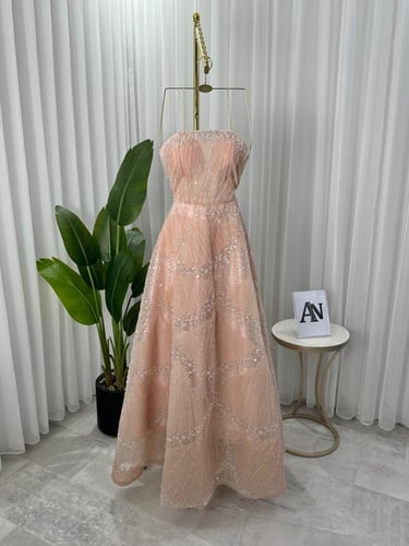 فستان سهره دبل كلوش مطرز