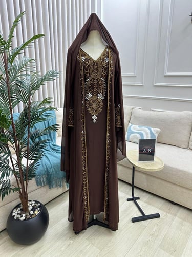 جلابيه سهره فخمه شيفون جورجيت بطانه استرتش المزينه...