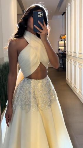 ساري سهره خامه جازار مزين بالتطريز اليدوي بشكل اني...