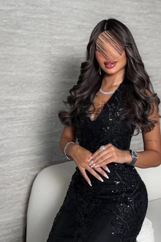 فستان سهره دانتيل المزين بالتطريز خرز