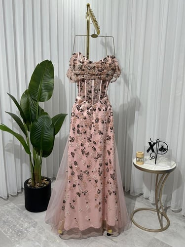 فستان سهره تل شك