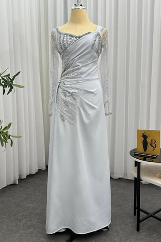 فستان سهره باربي المزين بالتطريز اليدوي بشكل انيق...