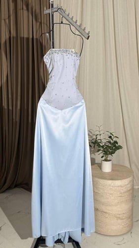 فستان باربي وتفته المزين بالتطريز اليدوي