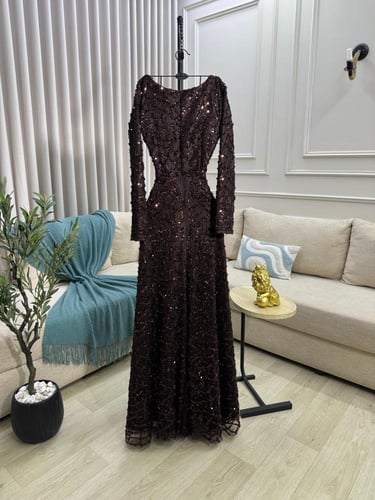 فستان سهره دانتيل راقي بطانه جوخ