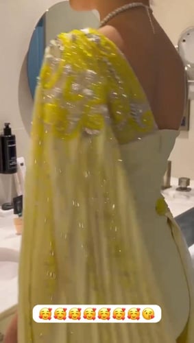 فستان سهره المزين بالتطريز بشكل انيق ومثالي