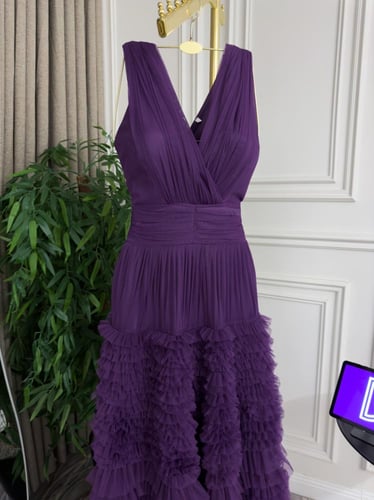 فستان تل كراميش دبل كلوش صدر لف