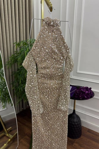 فستان سهره كلفه مطرزه خرز