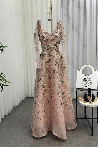 فستان سهره شك كامل تطريز راقي