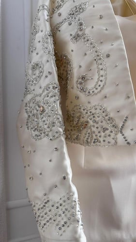 فستان ميكادو المزين بالتطريز اليدوي بطانه باربي