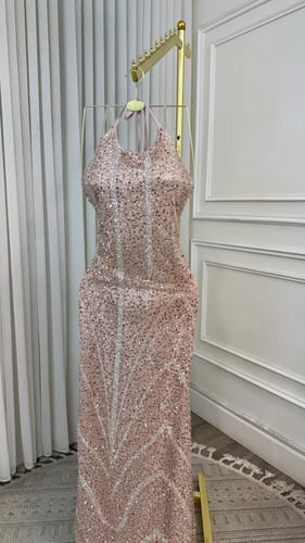 فستان سهره ميكادو وكلفه مطرزه