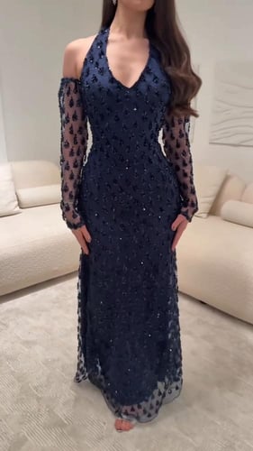 فستان سهره كلفه ترتر مطرزه