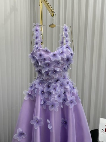 فستان سهره جازار بطانه تفته جيبون المزين بالورود ا...