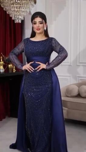 فستان سهره تفته حرير وقماش سهره