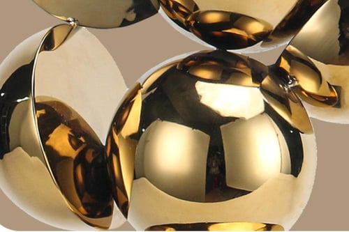 اكسسوار اسود مع كرات ذهبية T5093