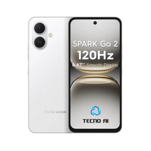 جوال تكنو سبارك قو 2 سعة 256 جيجا ورام 4 ابيض الجي...