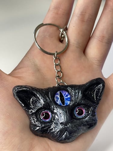 Cat keychain