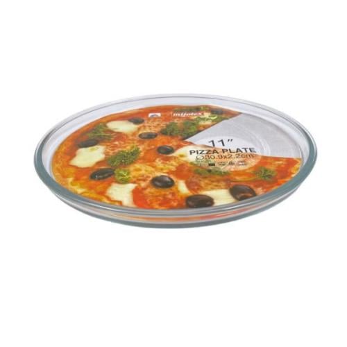 30.9 cm round glass pizza tray