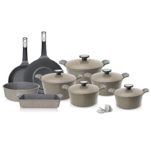 Korean Extreme 14-piece cookware set, beige