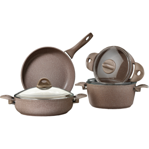 Saflon Granite Cookware Set, 7 Pieces