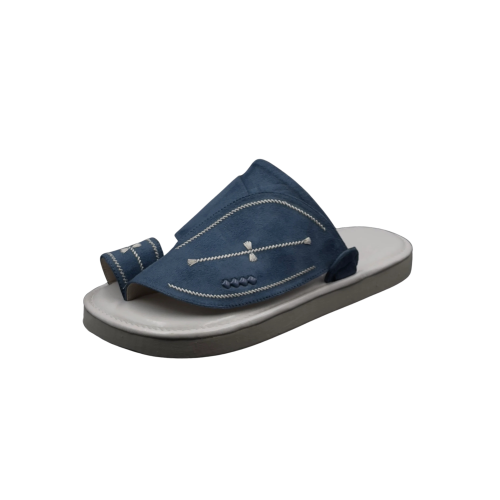 حذاء رجالي مخمل لون بحري