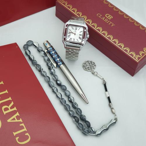 طقم رجالي من كليرتي شكل الكارتير ميناء ابيض لمعة