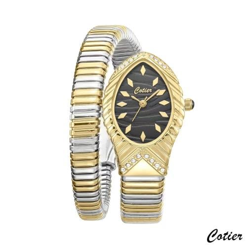 ساعة نسائية الثعبان لفة وحدة