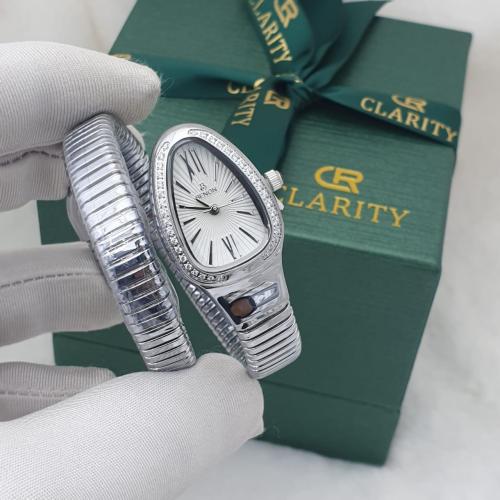 ساعة نسائية الثعبان لفة وحدة