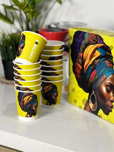 أكواب ورقيه ٩ اونص/25 كوب