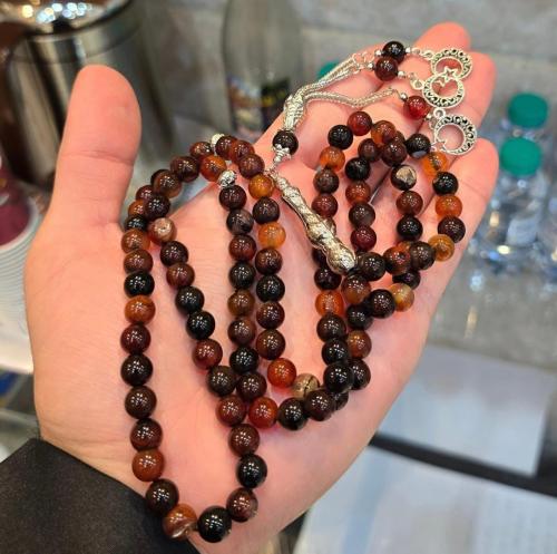 مسباح حجر عقيق طبيعي