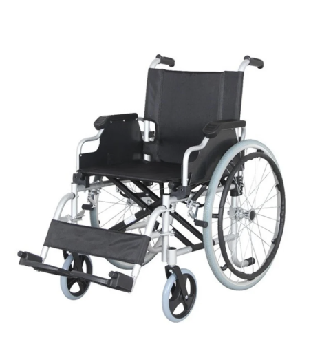 كرسي متحرك المونيوم خفيف الوزن مقاس 51 سم