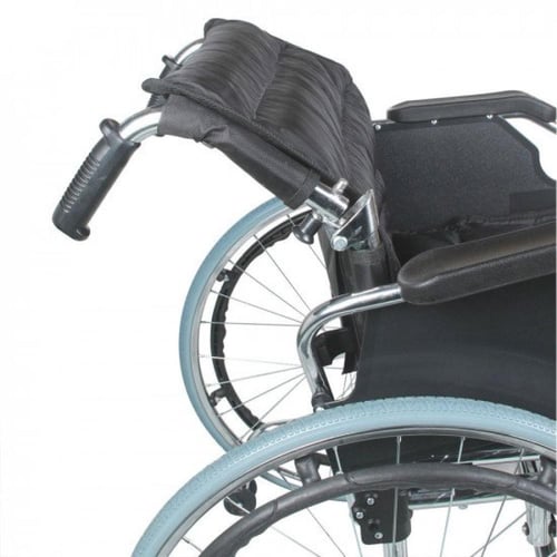 كرسي متحرك عريض مع رافع قدم