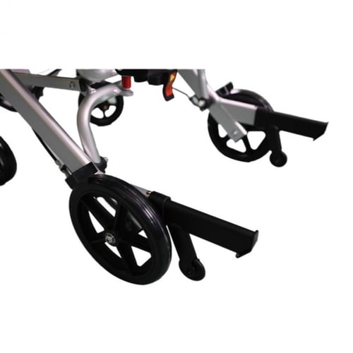 كرسي تنقل المونيوم خفيف الوزن مع ظهر متحرك وساند ل...