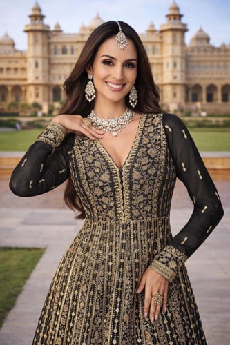 فستان عيد ملكي داكن