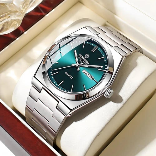 ساعة رجالية من الفولاذ المقاوم