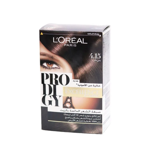 لوريال باريس بروديجي صبغة شعر - بني بارد 4.15