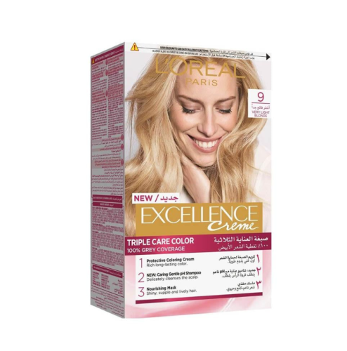 لوريال باريس إكسلانس كريم صبغة العناية الثلاثية -...