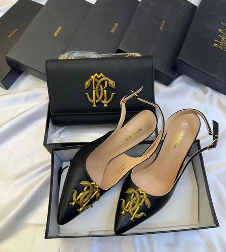 طقم كعب وشنطه اسود