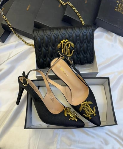 طقم كعب وشنطه اسود