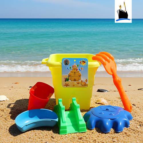 ألعاب الرمل للأطفال – سطل مربع كبير ممتع للرمل وال...