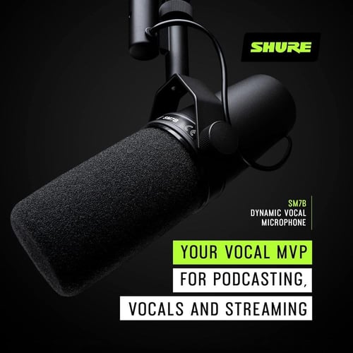 ميكرفون SM7B الديناميكي من SHURE-اصلي
