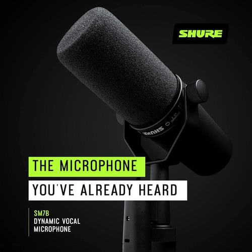 ميكرفون SM7B الديناميكي من SHURE-اصلي