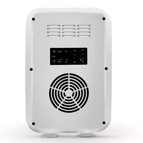 ثلاجة صغيرة لمستحضرات التجميل مزودة بمرآة