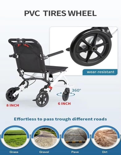 كرسي متحرك عادي خفيف للطائرة