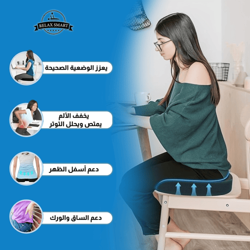 وسادة مقعد مع مسند للظهر