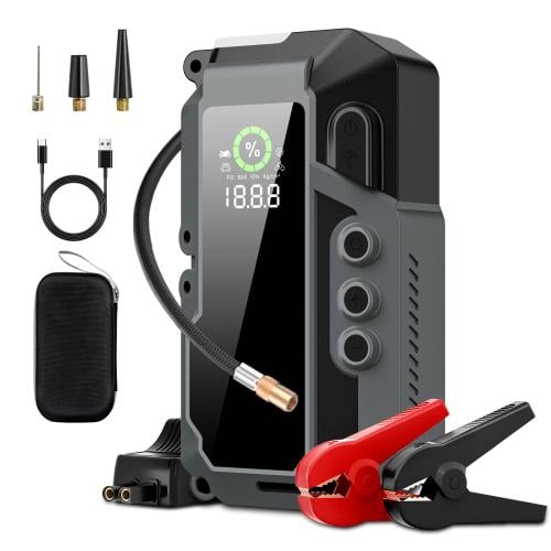 جهاز إنقاذ السيارات (منفاخ - شاحن بطارية - إضاءة ل...