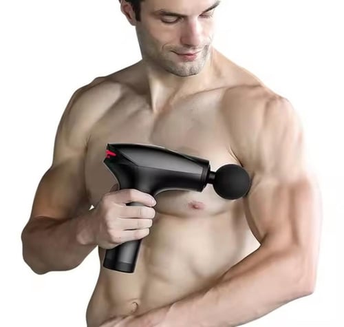 مسدس المساج الذكي - أسود اللون