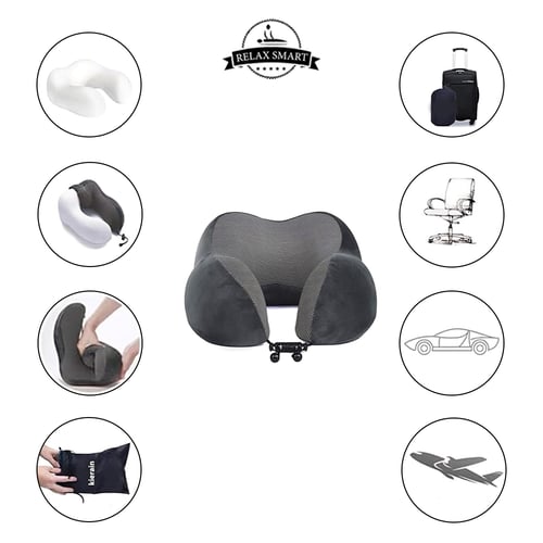 وسادة فوم دعم الرقبة أثناء السفر