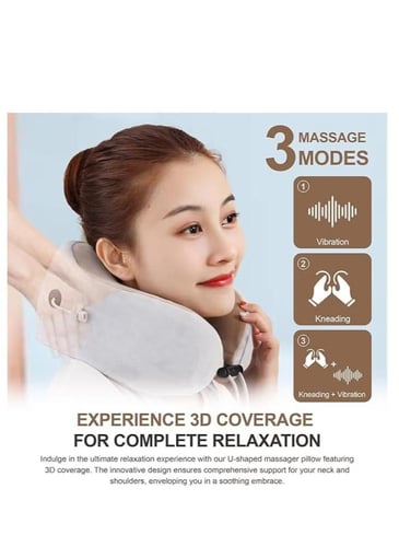 وسادة تدليك الرقبة أثناء السفر